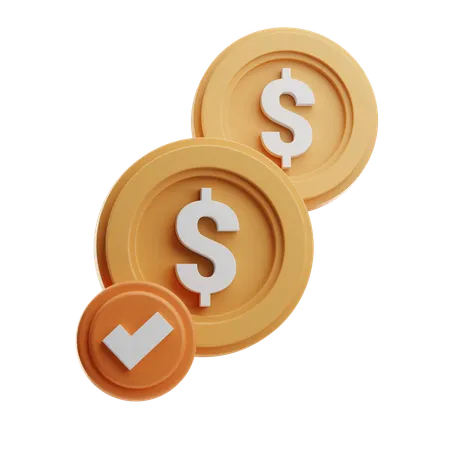 Check Money  3D Icon