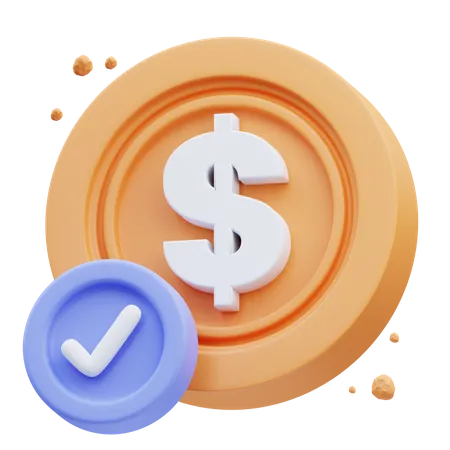 Check Money  3D Icon