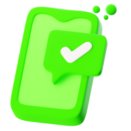 알림 확인  3D Icon