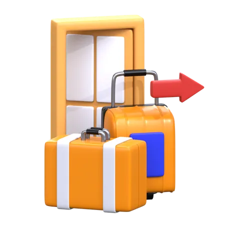 Check Out 3 D Hotel Service Icon 3D Icon