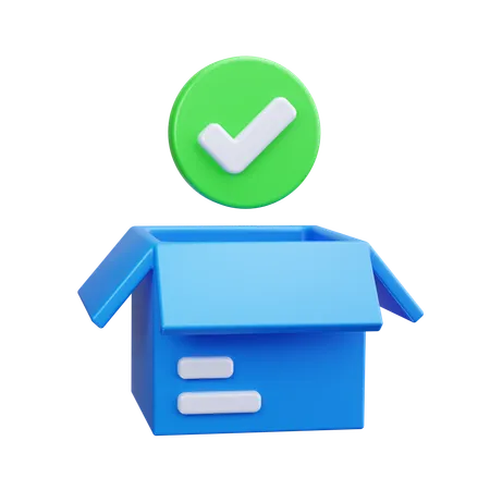 Check Package  3D Icon