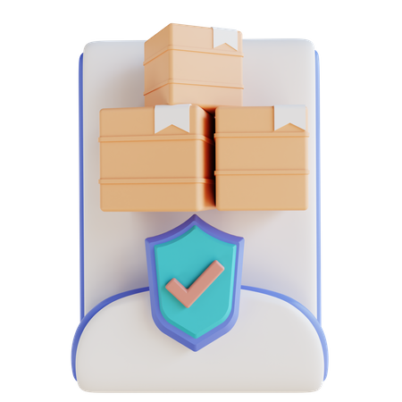 Check Package Security  3D Icon