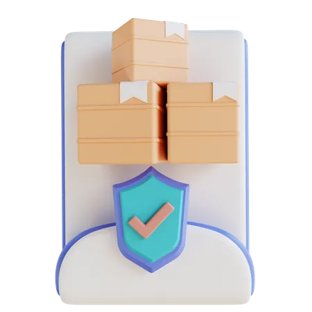 Check Package Security  3D Icon