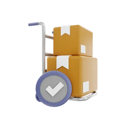 Check Parcel  3D Icon