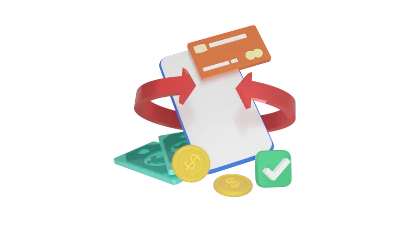 Check Payment Secuirty  3D Icon