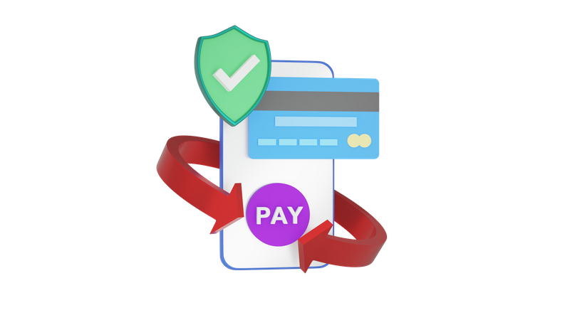 Check Payment Secuirty  3D Icon