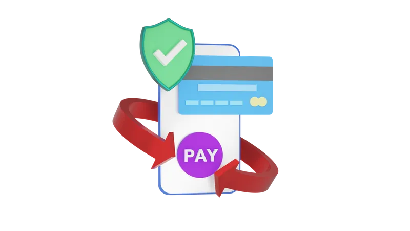 Check Payment Secuirty  3D Icon