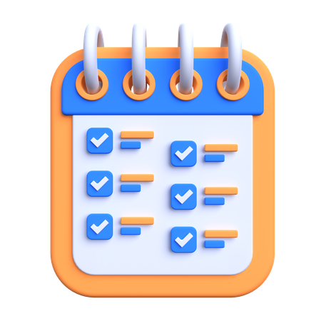 Check Planner  3D Icon