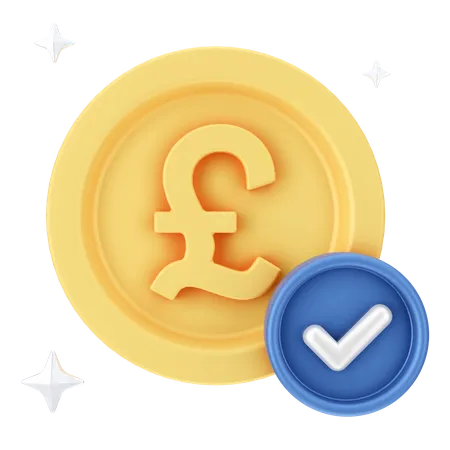 Check Pound  3D Icon