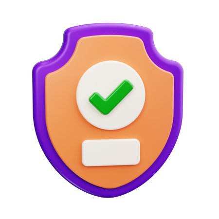 Check Protection  3D Icon