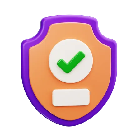 Check Protection  3D Icon