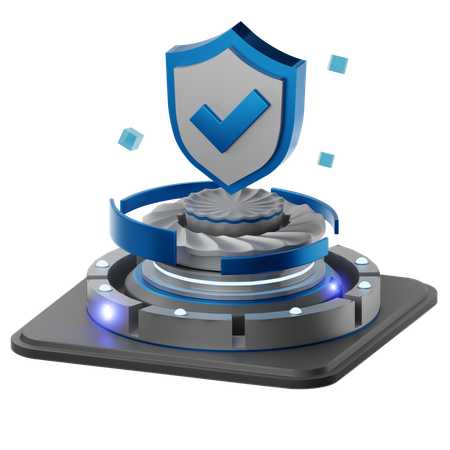 Check Security  3D Icon