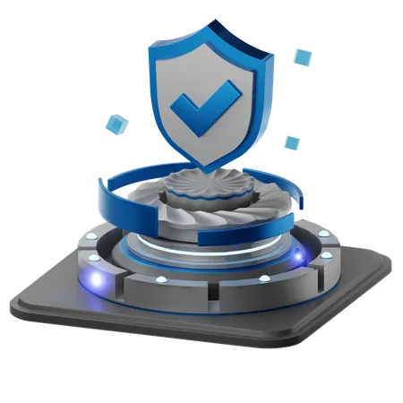 Check Security  3D Icon