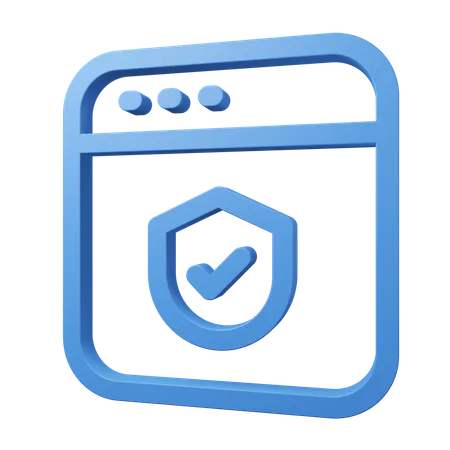 Check Security  3D Icon