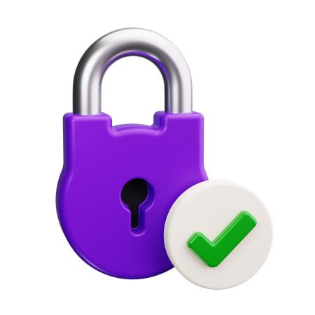 Check Security  3D Icon