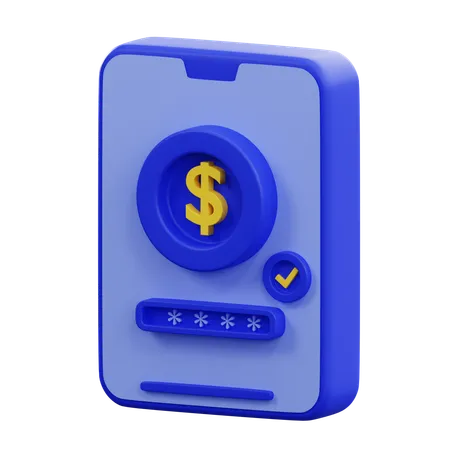 Check Security Before Making Payment  3D Icon