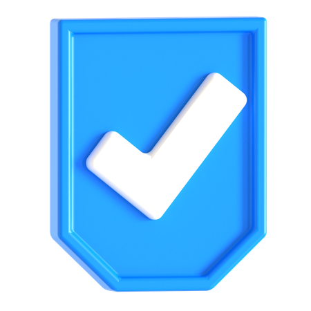 Check Shield  3D Icon