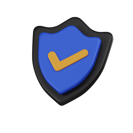 Check Shield  3D Icon