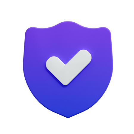 Check Shield  3D Icon