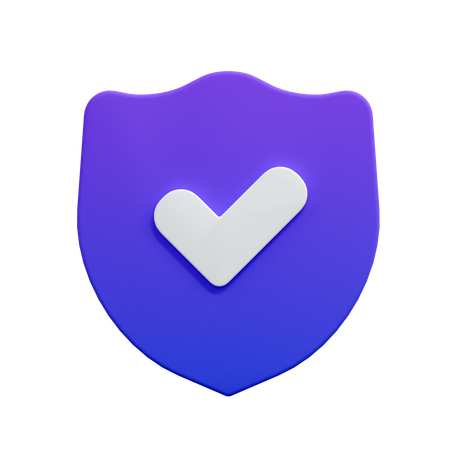 Check Shield  3D Icon
