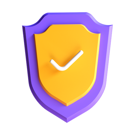 Check Shield  3D Icon