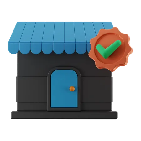 Check Shop  3D Icon