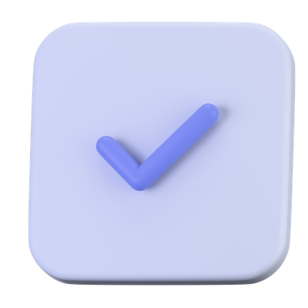Check Square  3D Icon