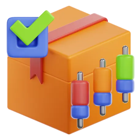 Check Stocks  3D Icon