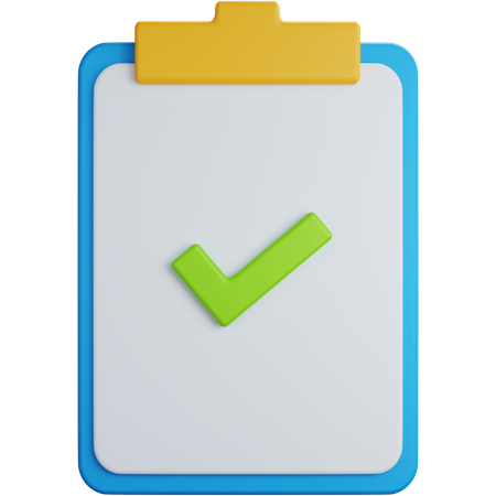 Check Task  3D Icon