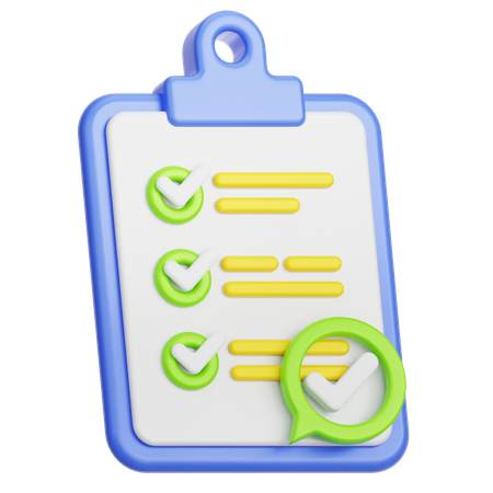 Check Task  3D Icon
