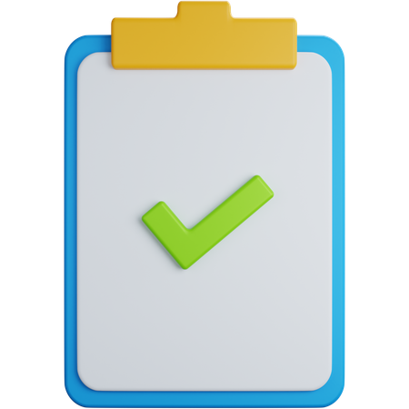 Check Task  3D Icon
