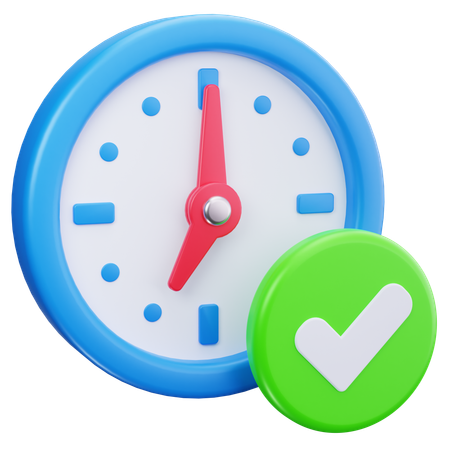 Check Time  3D Icon