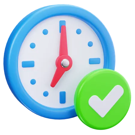 Check Time  3D Icon