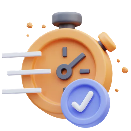 Check Time  3D Icon