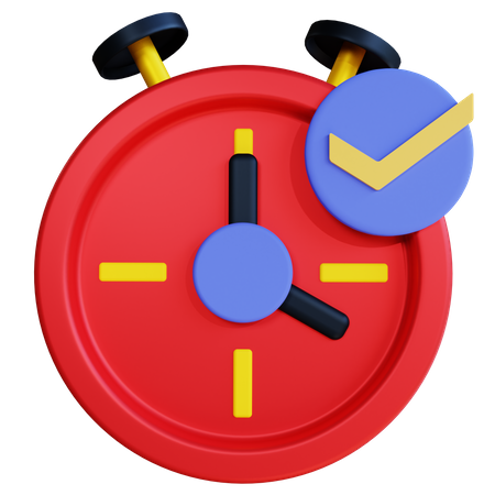 Check Time  3D Icon
