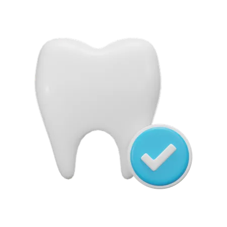 Check Tooth  3D Icon