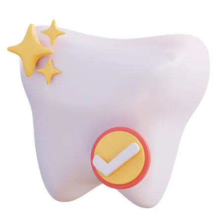 Check Tooth  3D Icon