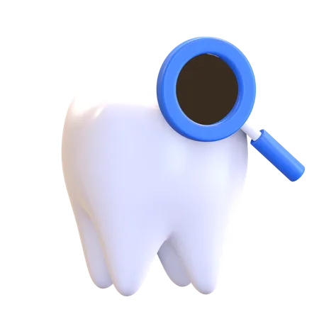 Examen Dentaire Icone De Verification Symbole Du Dentiste Illustration Du Rendu 3 D 3D Illustration