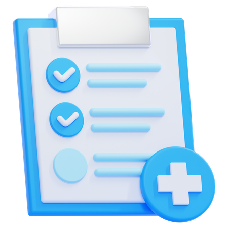 Check up médico  3D Icon