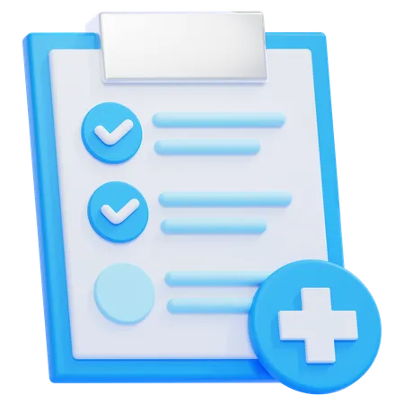 Check up médico  3D Icon