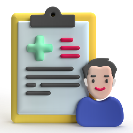 Exame médico  3D Icon