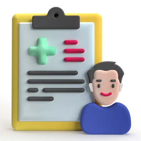 Exame médico  3D Icon