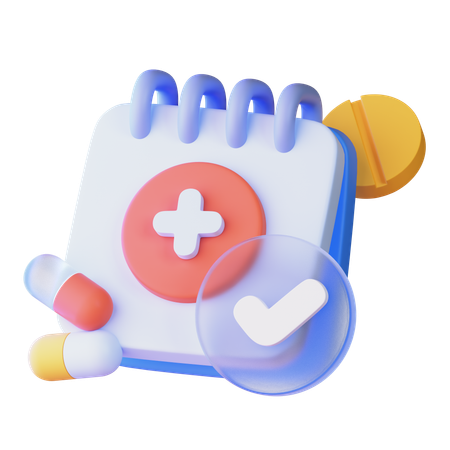 Check up médico  3D Icon