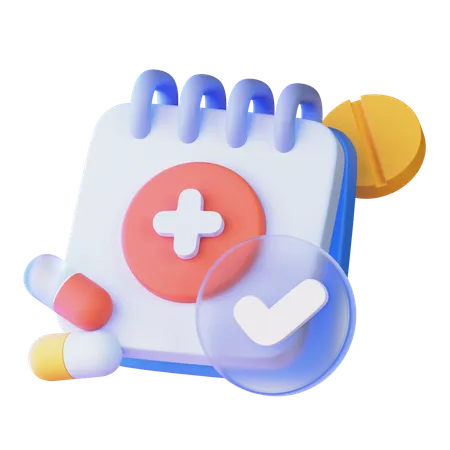 Check up médico  3D Icon