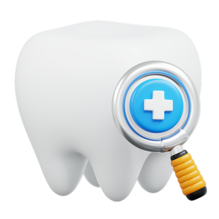 Check-up odontológico  3D Icon