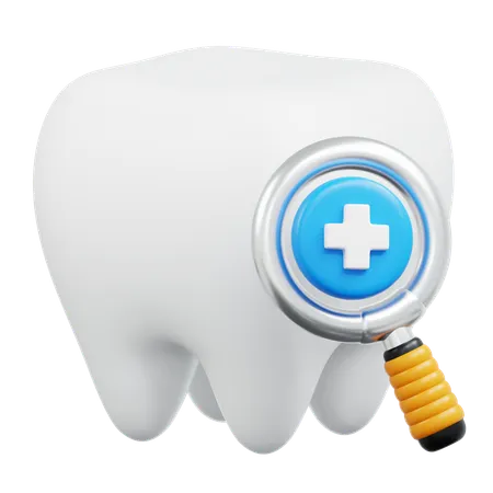 Check-up odontológico  3D Icon