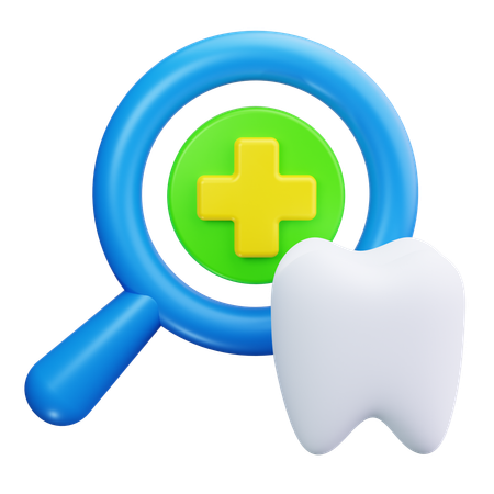 Check-up odontológico  3D Icon