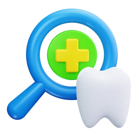 Check-up odontológico  3D Icon