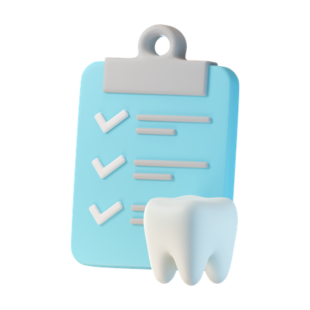 Exame odontológico  3D Icon