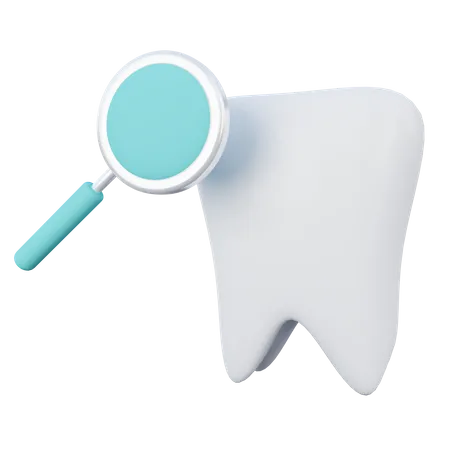 Exame odontológico  3D Icon